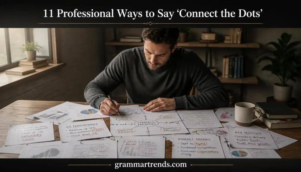 Professional Ways to Say “Connect the Dots”