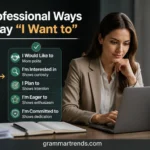 Professional Ways to Say “I Want to” Without Sounding Too Direct