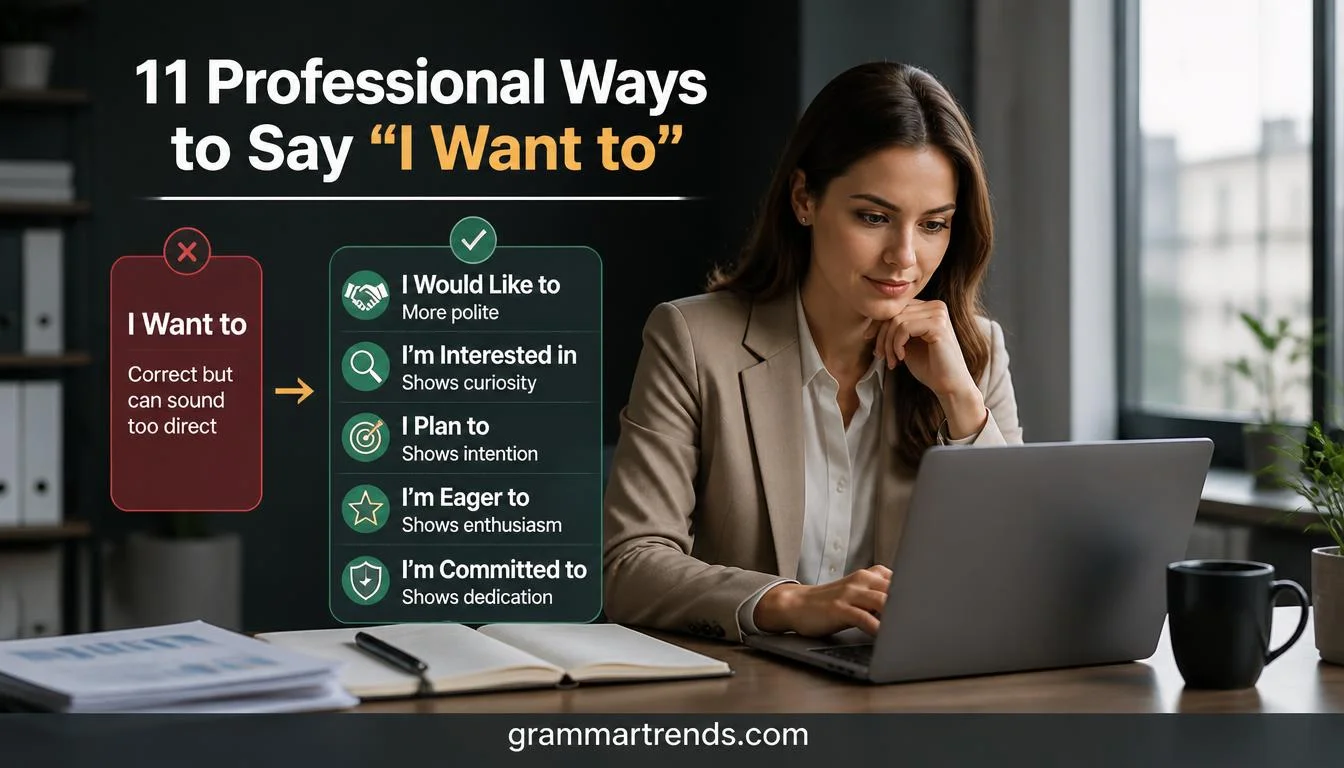 Professional Ways to Say “I Want to” Without Sounding Too Direct
