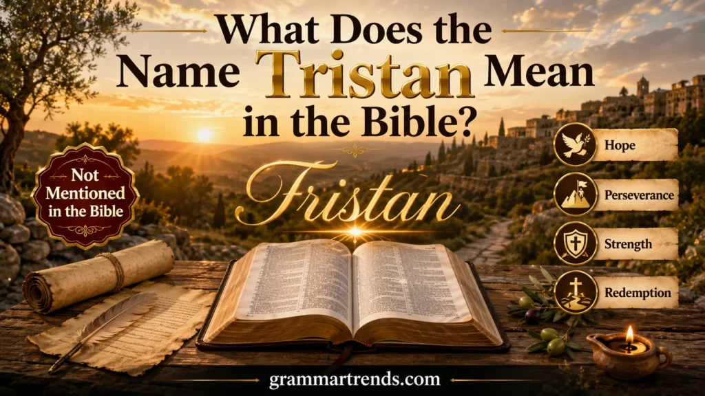 Tristan Mean in the Bible