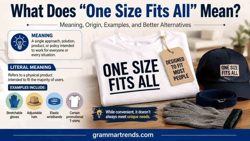 What Does "One Size Fits All" Mean